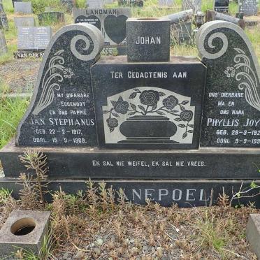SWANEPOEL Jan Stephanus 1917-1969 &amp; Phyllis Joyce 1927-1999