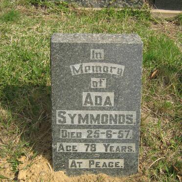 SYMMONDS Ada -1957