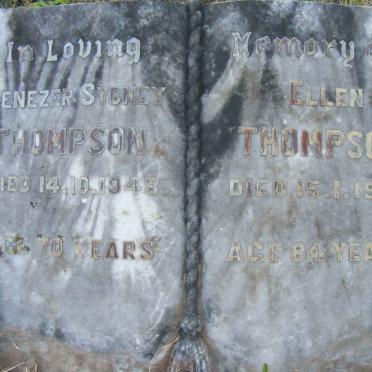 THOMPSON Ebenezer Sydney -1948 &amp; Ellen -1958