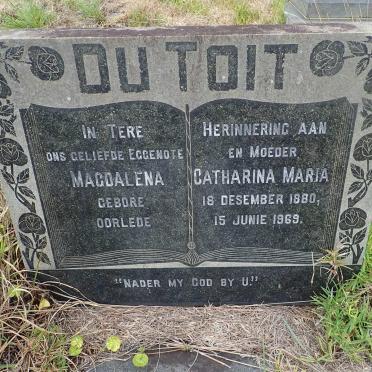 TOIT Catharina Maria, du 1880-1969 :: DU TOIT Magdalena