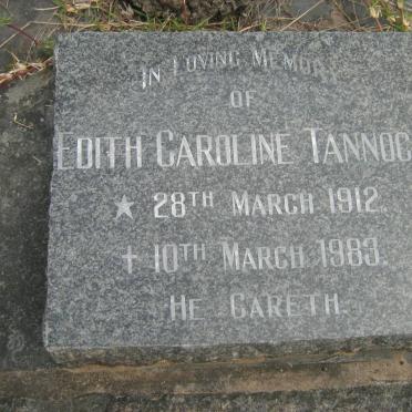 TANNOCK Edith Caroline 1912-1983