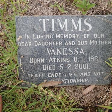 TIMMS Vanessa nee ATKINS 1961-2001