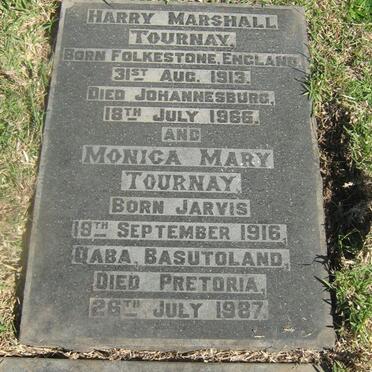 TOURNAY Harry Marshall 1913-1966 &amp; Monica Mary JARVIS 1916-1987