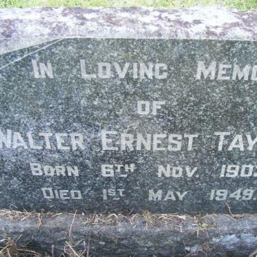 TAYLOR Walter Ernest 1903-1949