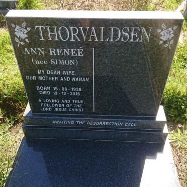 THORVALDSEN Ann Renee nee SIMON 1938-2016
