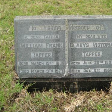 TAPPER William Frank 1895-1977 &amp; Gladys Victoria 1897-1958