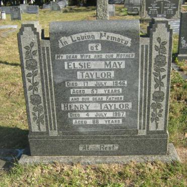 TAYLOR Henry -1967 &amp; Elsie May -1946