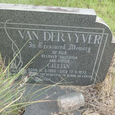 VYVER Gillian, van der 1955-1973