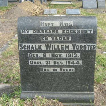 VORSTER Schalk Willem 1913-1944