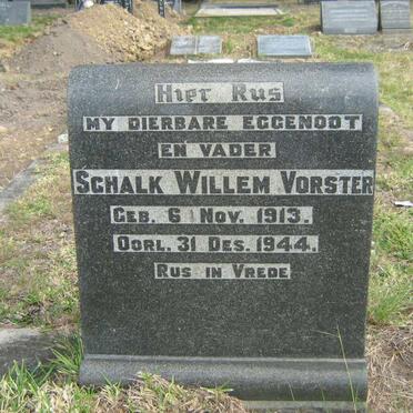 VORSTER Schalk Willem 1913-1944