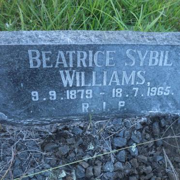 WILLIAMS Beatrice Sybil 1879-1965