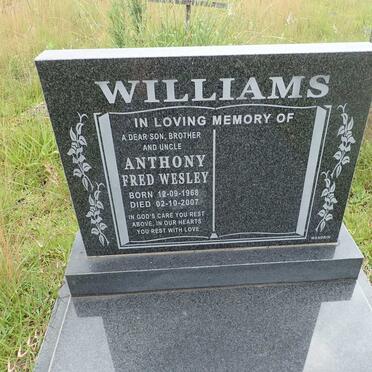 WILLIAMS Anthony Fred Wesley 1968-2007