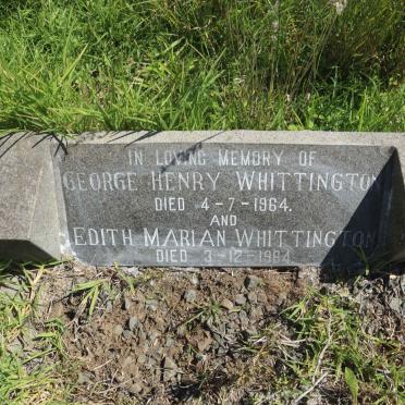 WHITTINGTON George Henry -1964 &amp; Edith Marian -1964