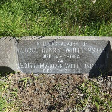 WHITTINGTON George Henry -1964 &amp; Edith Marian -1964