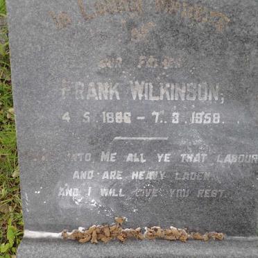 WILKINSON Frank 1886-1958