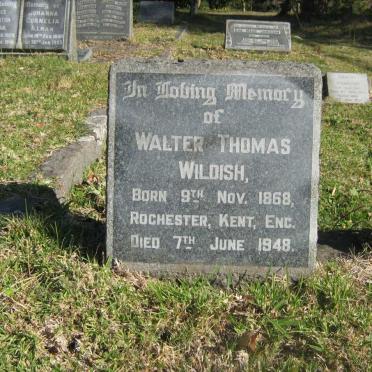 WILDISH Walter Thomas Born Rochester Kent 1868-1948