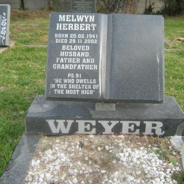 WEYER Melwyn Herbert 1941-2002