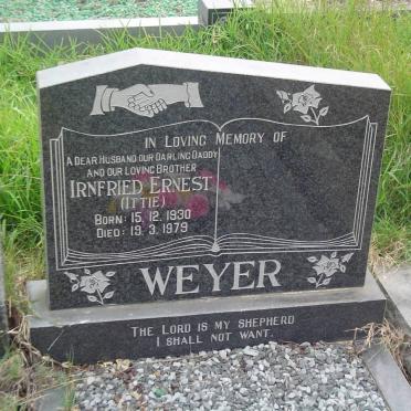 WEYER Irnfried Ernest 1930-1979