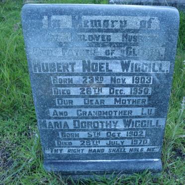 WIGGILL Hubert Noel 1903-1950 &amp; Maria Dorothea 1902-1970