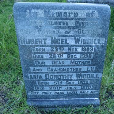 WIGGILL Hubert Noel 1903-1950 &amp; Maria Dorothea 1902-1970