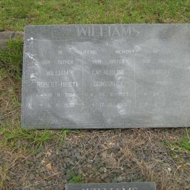 WILLIAMS William Robert 1894-1973 &amp; Gwendoline Constance 1927-1939 &amp; Robert John 1931-1931