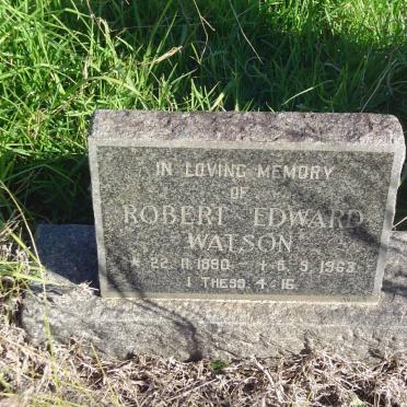 WATSON Robert Edward 1890-1963