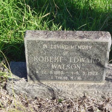 WATSON Robert Edward 1890-1963