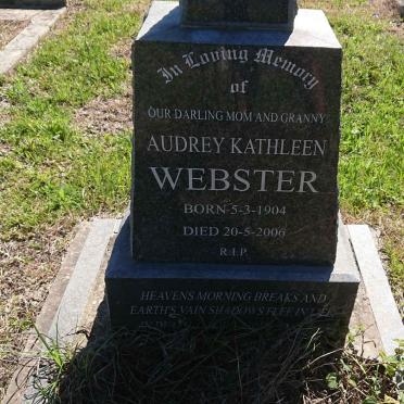 WEBSTER Audrey Kathleen 1904-2006