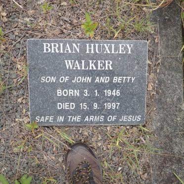 WALKER Brian Huxley 1946-1997