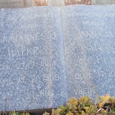 WATKINS Johannes J. 1884-1969 &amp; Anna M. 1894-1969