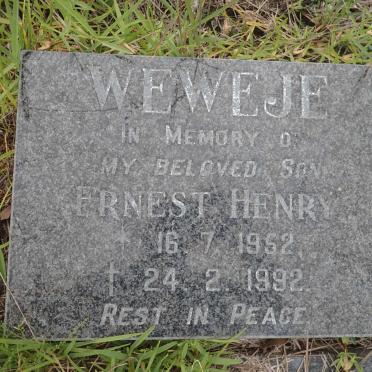WEWEJE Ernest Henry 1952-1992