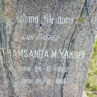 YAKOPI Thamsanda M. 1929-1995