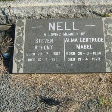 NELL Steven Athony 1882-1921 &amp; Alma Gertrude Mabel 1884-1973