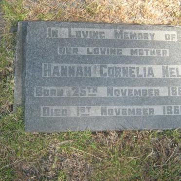 NEL Hannah Cornelia 1884-1966