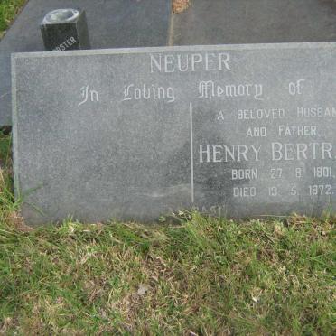 NEUPER Henry Bertram 1901-1972