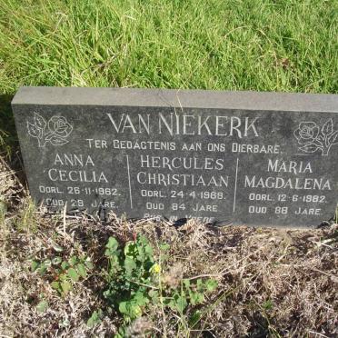 VAN NIEKERK Hercules Christiaan -1969 &amp; Maria Magdalena -1982 :: VAN NIEKERK Anna Cecilia -1962