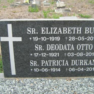 BUIS Elizabeth 1919-2010 :: OTTO Deodata 1921-2010 :: DURKAN Patricia 1914-2011