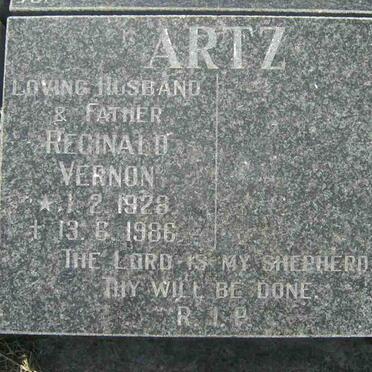 ARTZ Reginald Vernon 1928-1986