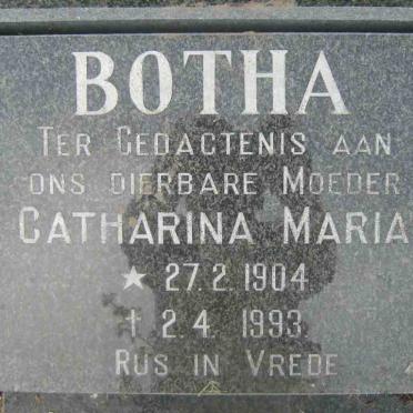 BOTHA Catharina Maria 1904-1993
