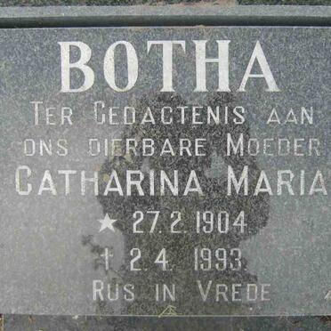 BOTHA Catharina Maria 1904-1993