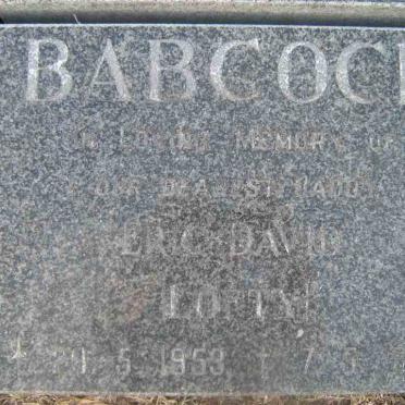 BABCOCK Eric David 1953-1998