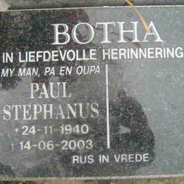 BOTHA Paul Stephanus 1940-2003