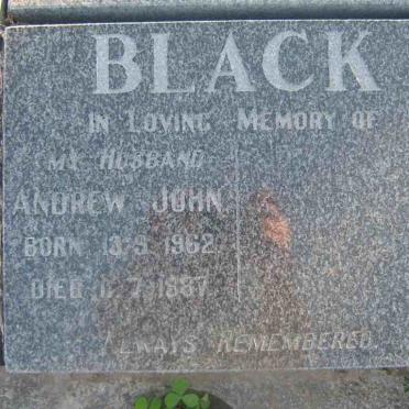 BLACK Andrew John 1962-1987
