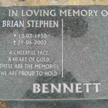 BENNETT Brian Stephen 1950-2003