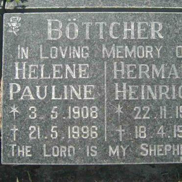 BÖTTCHER Hermann Heinrich 1903-1986 &amp; Helene Pauline 1908-1996