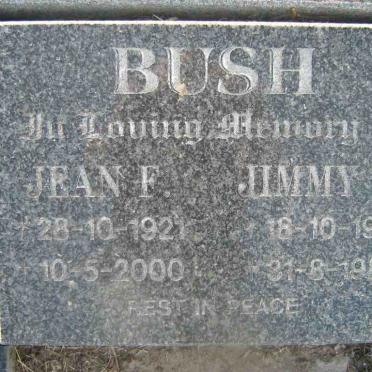 BUSH Jean F. 1921-2000 &amp; Jimmy W. 1914-1980