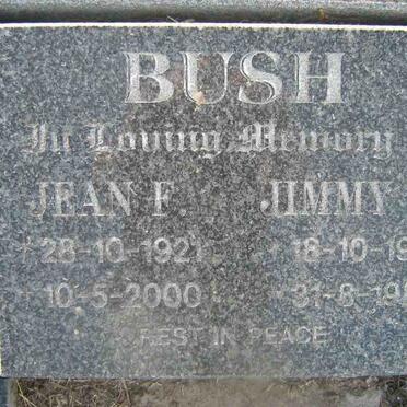 BUSH Jean F. 1921-2000 &amp; Jimmy W. 1914-1980