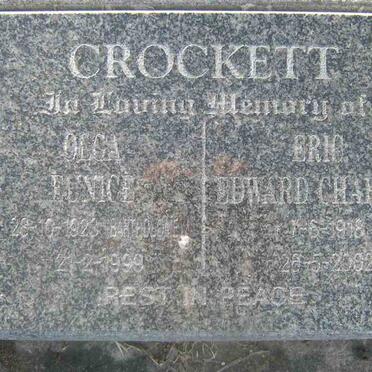 CROCKETT Edward Charles 1918-2002 &amp; Olga Eunice BARTHOLOMEW 1923-1999