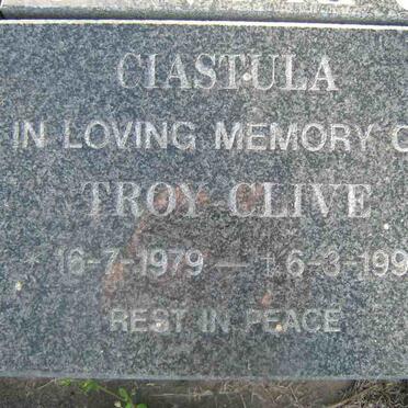 CIASTULA Troy Clive 1979-1999