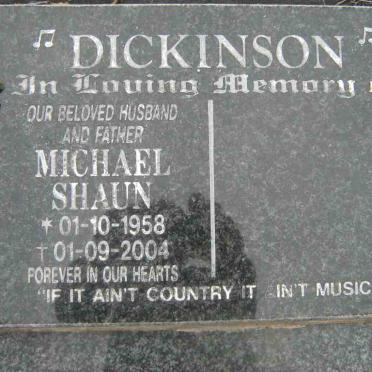 DICKINSON Michael Shaun 1958-2004